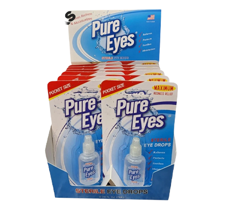 Pure Eyes Redness Relieve Eye Drops 0.24 fl.oz. 12/Pk