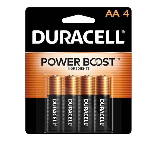 Duracell Alkaline AA-4 Battery