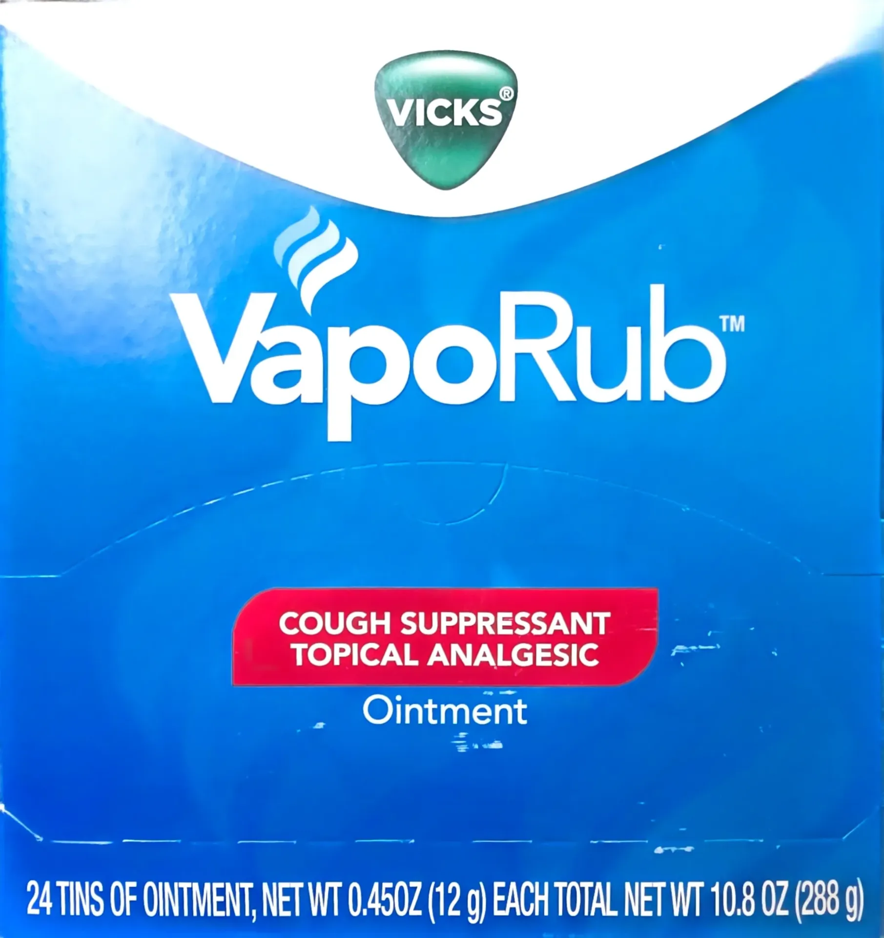 VICKS Vapo Rub Tin 0.45oz. 24PK