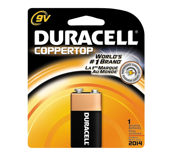 Duracell Alkaline 9V Battery