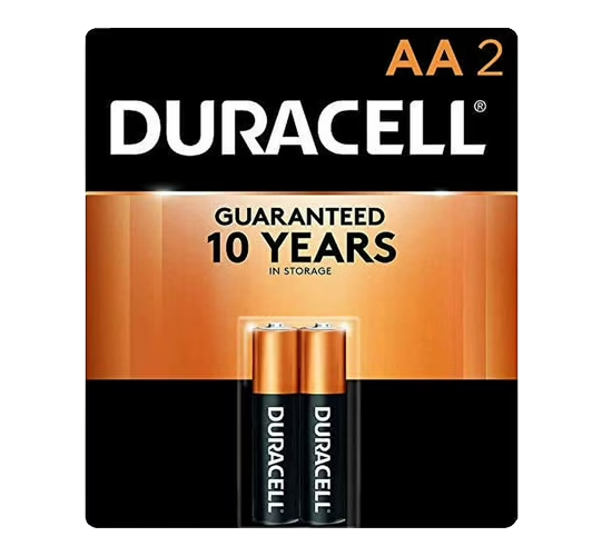 Duracell Alkaline AA-2 Battery 4/14/CS