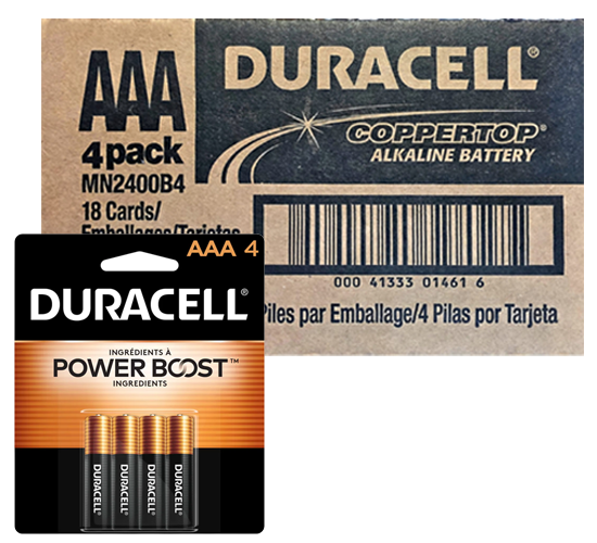 Duracell Alkaline AAA-4 Battery 18/Pk
