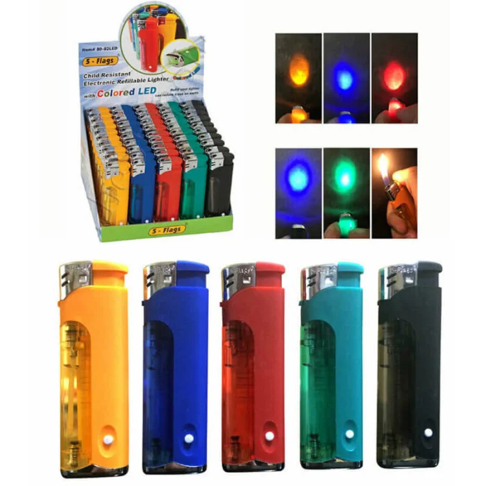 5 Flags LED Lighter 50 ct