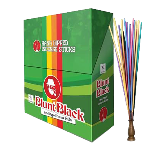 Chakra Blunt Black Incense 11" (Small)