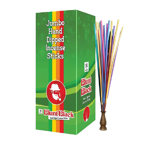 CHAKRA BLUNT BLACK INCENSE 19" (Large)
