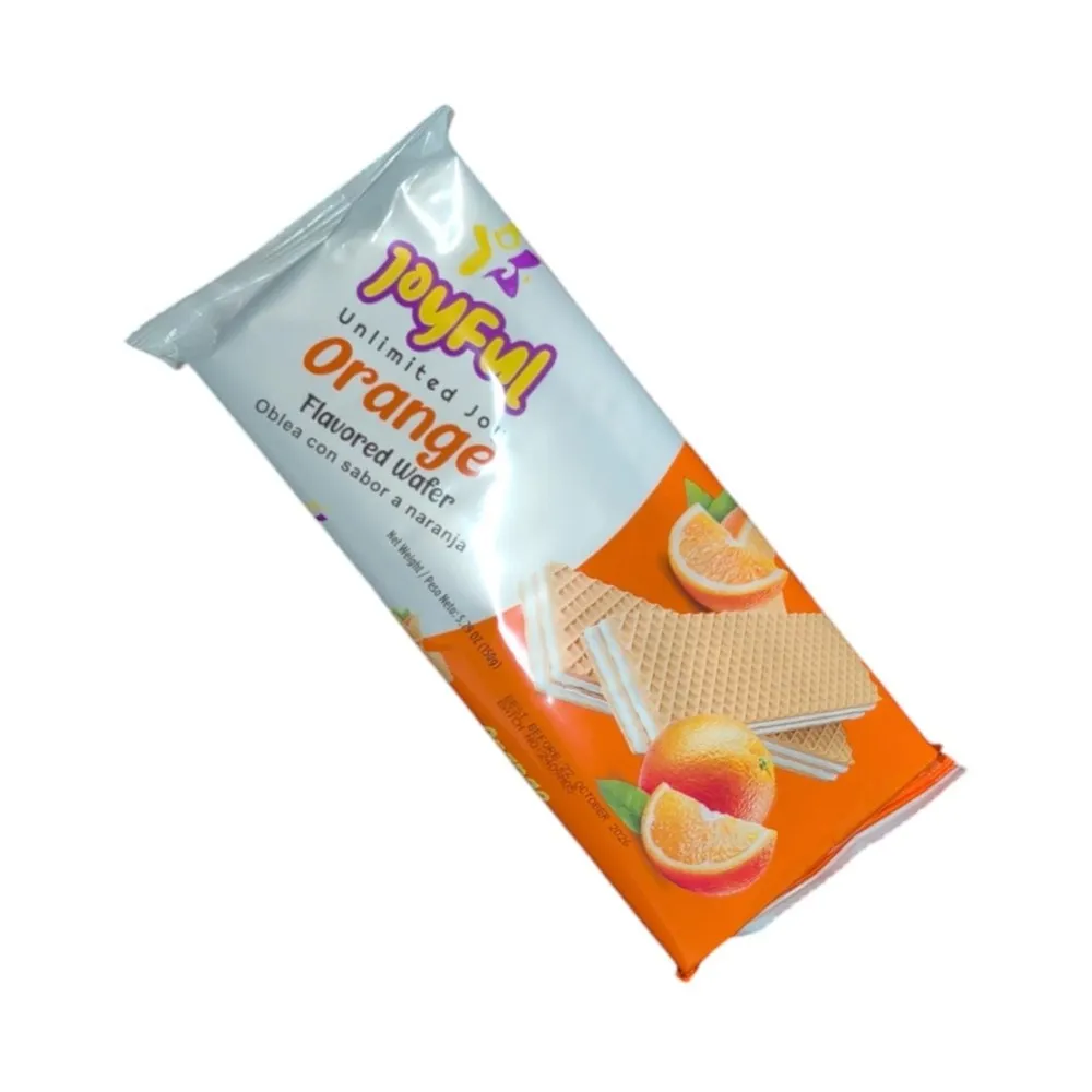 Joyful orange flavor wafer 150g x 24